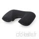 eBuyGB Inflatable Travel Pillow Neck Pouche Oreiller de Voyage  24 cm  Beige Black - B07BG2FTDS